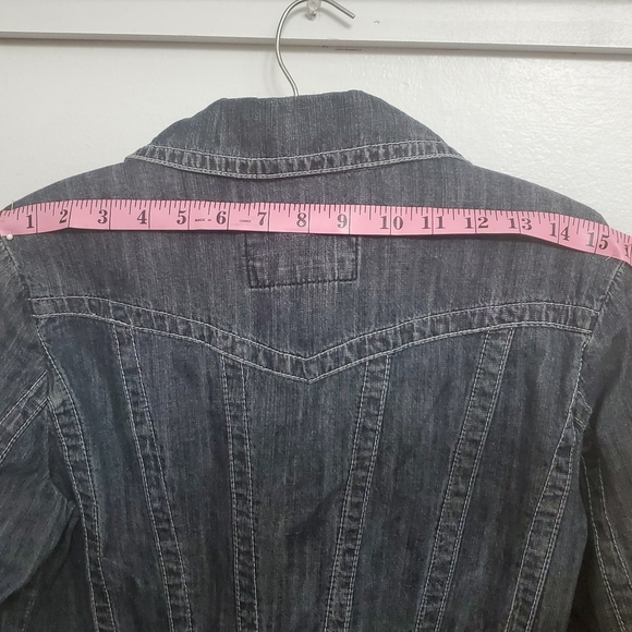 Ladies Denim Waist Jacket LAL Live A Little Size S - Picture 12 of 12